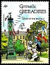 Grenadines - 1989 - Walt Disney - 4 ¢ - Multicolor - Disney, Paris - Scott 1060 - Walt Disney Paris Mickey Genie of The Bastille - 0